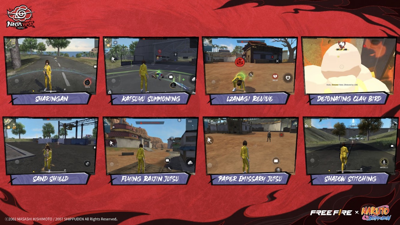 Free Fire x NARUTO SHIPPUDEN Chapter 2 Hadir 30 Juli–31 Agustus 2025, Pertempuran Ninja Dimulai!