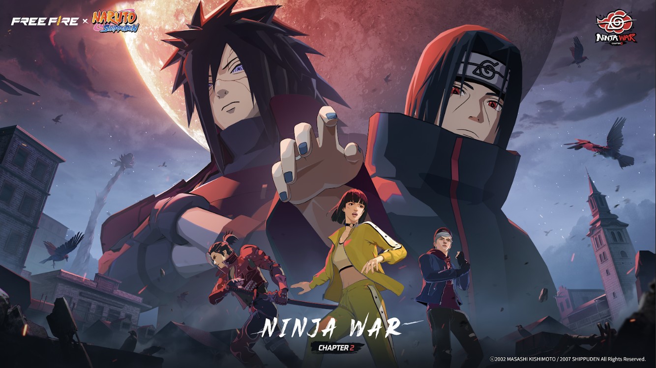 Free Fire x NARUTO SHIPPUDEN Chapter 2 Hadir 30 Juli–31 Agustus 2025, Pertempuran Ninja Dimulai!