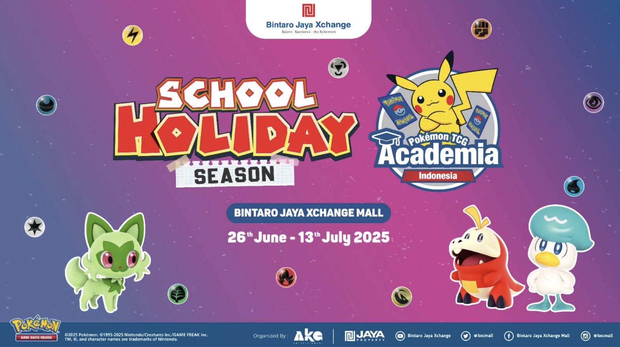 AKG Entertainment Hadirkan Pokémon TCG Academia di Bintaro Jaya Xchange Mall Selama Liburan Sekolah