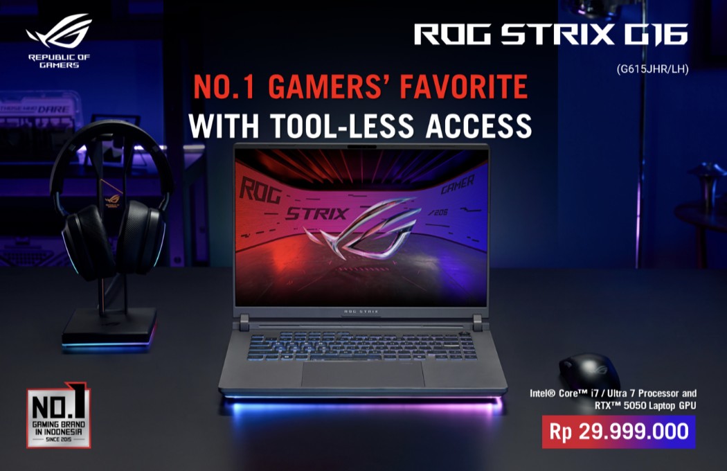 ASUS ROG Rilis Rekomendasi Laptop Gaming RTX 50 Series Mulai Rp19 Jutaan, Siap Penuhi Kebutuhan Gamer Tanah Air