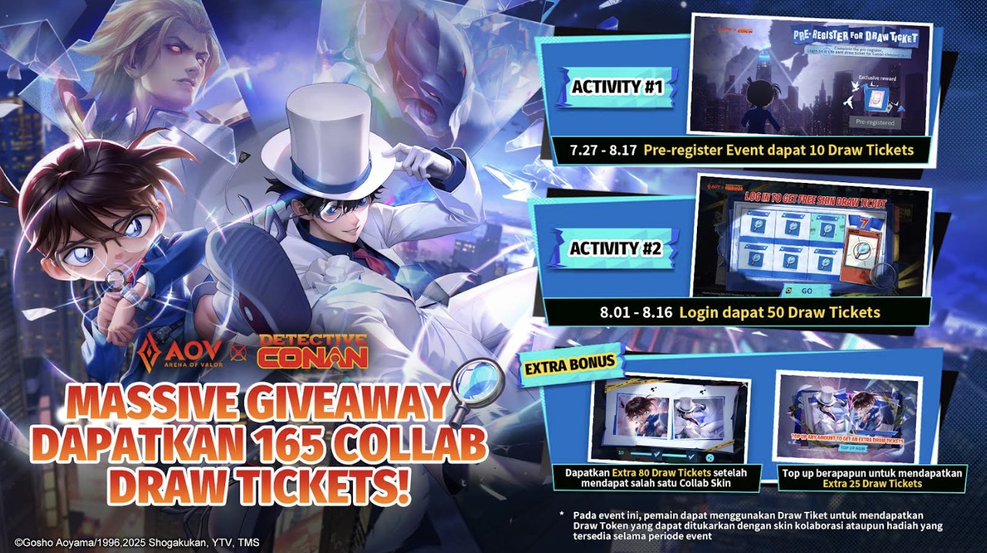 Kolaborasi Spektakuler! Arena of Valor Hadirkan Detective Conan ke Dunia Athanor