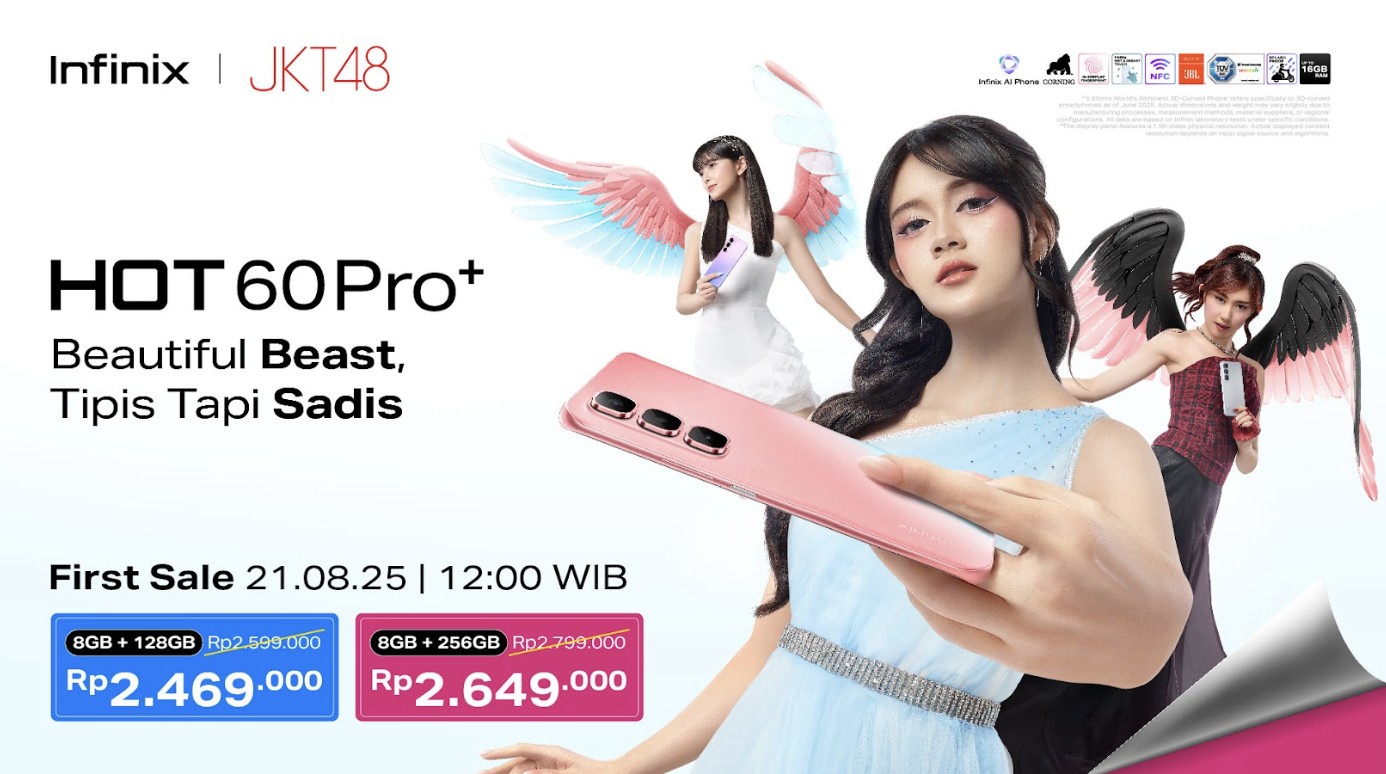 Infinix HOT 60 Pro+ Resmi Hadir di Indonesia, Raih Rekor Dunia GUINNESS WORLD RECORDS!