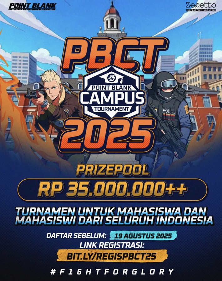 Point Blank Indonesia Resmi Gelar Turnamen Kampus PBCT 2025 dengan Hadiah Rp35 Juta!