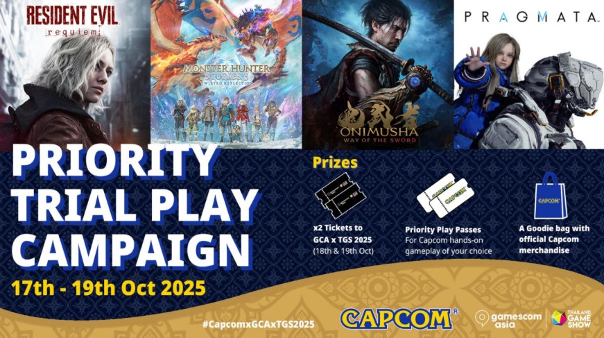 Capcom Umumkan Aktivitas Fan Engagement di gamescom asia x Thailand Game Show 2025