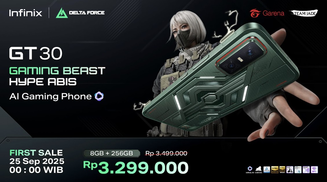 Infinix GT 30 Resmi Meluncur di Indonesia: AI Gaming Phone dengan Performa Kompetitif dan Fitur Cerdas