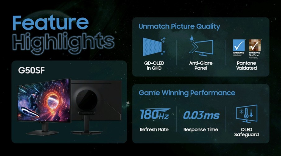 Samsung Odyssey OLED G5 G50SF, Monitor Gaming Spektakuler untuk Semua Gamer