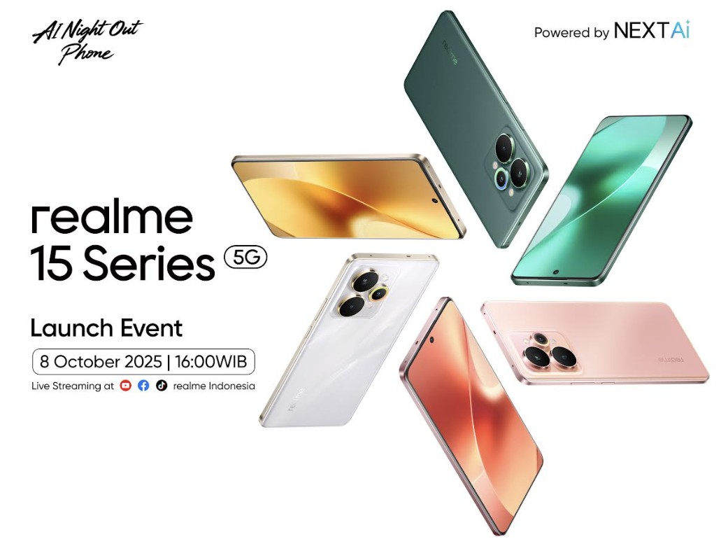 realme 15 Series 5G “AI Night Out Phone” Siap Hadir di Indonesia 8 Oktober 2025