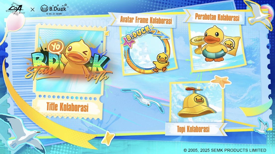 Crystal of Atlan Hadirkan Kolaborasi Imut dengan B.Duck dan Sistem Kampung Halaman Baru