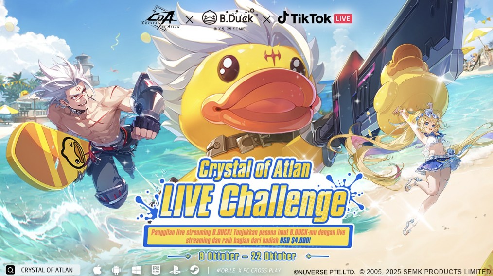 Crystal of Atlan Hadirkan Kolaborasi Imut dengan B.Duck dan Sistem Kampung Halaman Baru