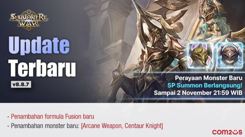 Dua Monster Baru Hadir di Summoners War: Arcane Weapon dan Centaur Knight Siap Mengguncang Arena!