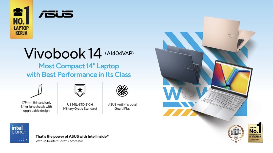 [REVIEW] ASUS Vivobook 14 A1404VAP, Laptop Ringkas dengan Performa Andal 