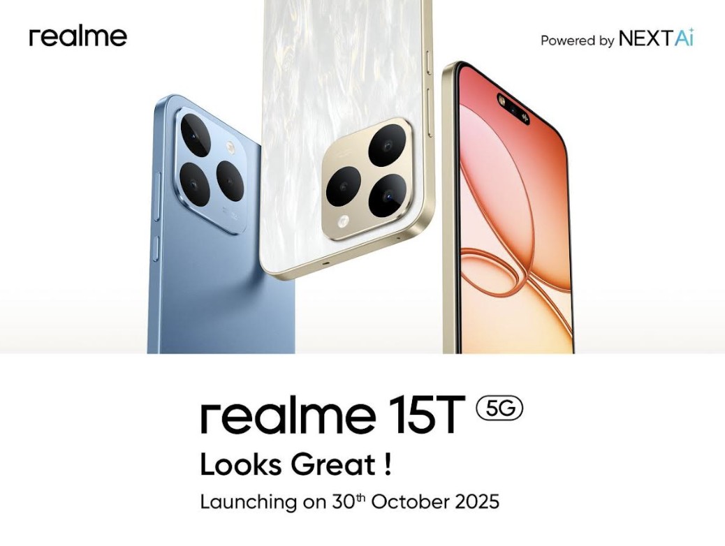realme 15T 5G Siap Rilis 30 Oktober, Smartphone Tipis dengan Baterai 7000mAh Paling Stylish di Kelasnya