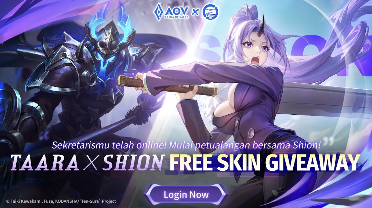 Rimuru Tempest Turun ke Athanor! Kolaborasi Epik Arena of Valor × TenSura Resmi Dimulai