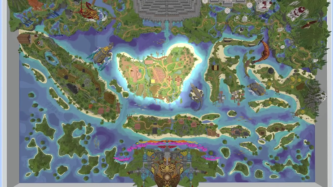 Builder Indonesia Bikin Bangga! Map Minecraft Bertema Nusantara Bikin MrBeast Tercengang