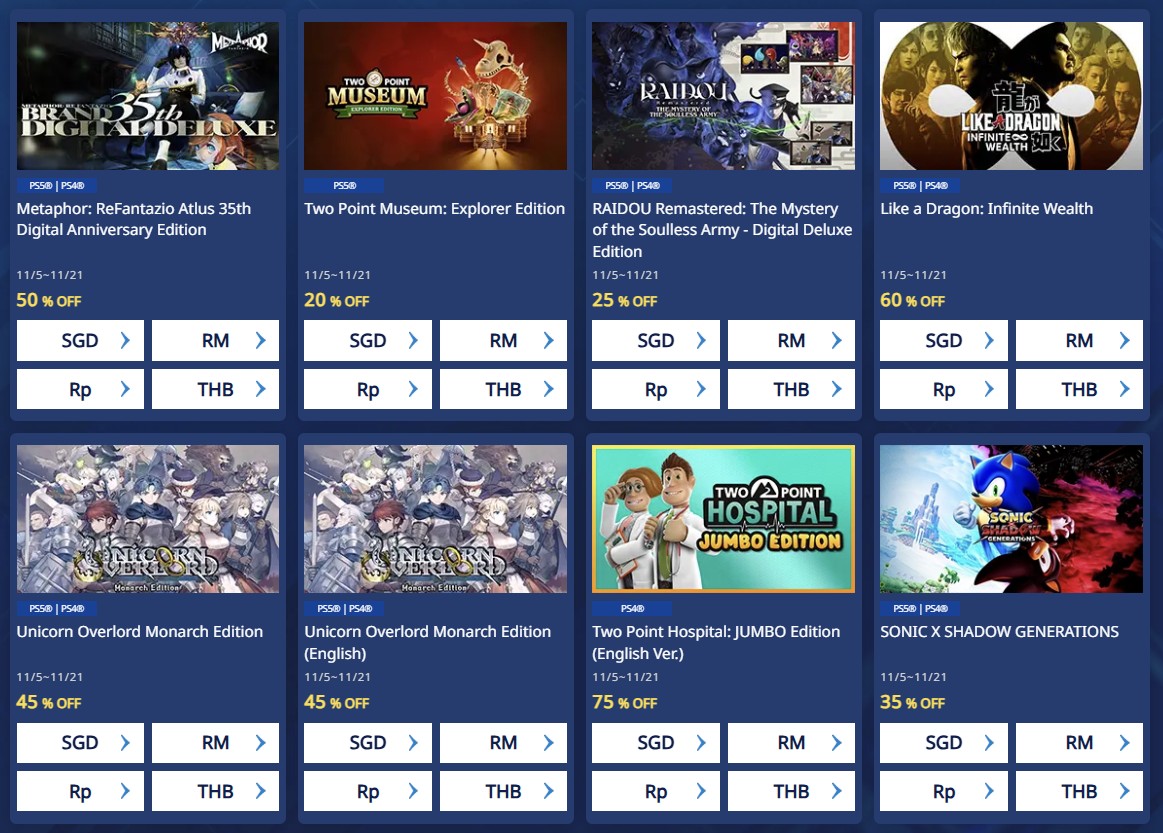 Metaphor: ReFantazio Diskon 50% di Sega Publisher Sale November 2025!