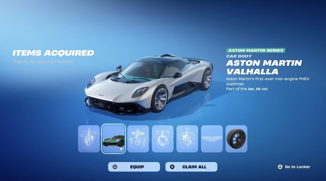Aston Martin Valhalla Hadir di Fortnite dan Rocket League, Supercar Hybrid Ikonik Siap Dijajal Gamer