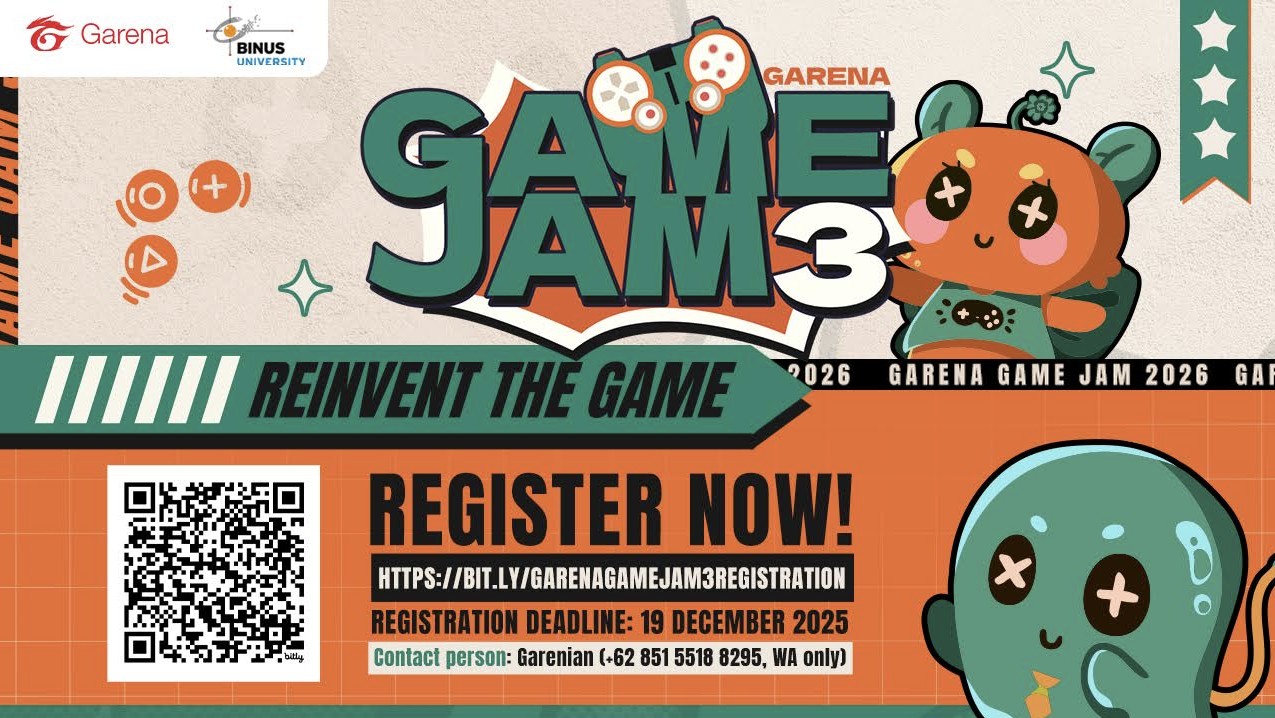 Garena Game Jam 3: Reinvent The Game Segera Hadir Februari 2026, Siap Tantang Talenta Muda Indonesia