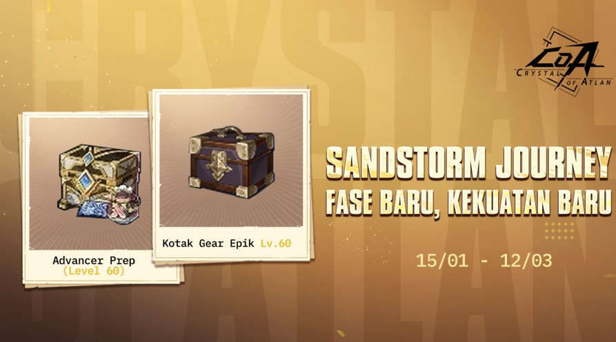 Crystal of Atlan Resmi Masuki Level 70 Lewat Update “Sandstorm Journey”