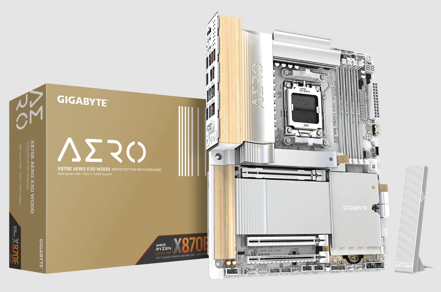 GIGABYTE Perkenalkan X870E AERO X3D WOOD, Motherboard Premium dengan Sentuhan Kayu dan Performa Tanpa Kompromi