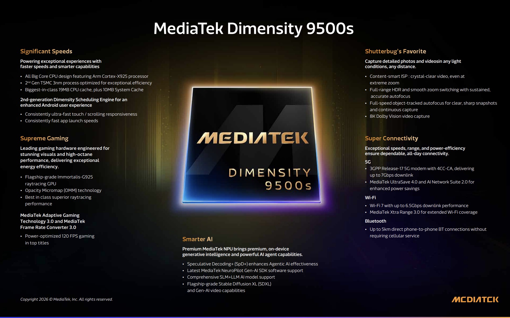 MediaTek Rilis Dimensity 9500s dan Dimensity 8500, Fokus Performa Flagship, Gaming, AI, dan Efisiensi Daya