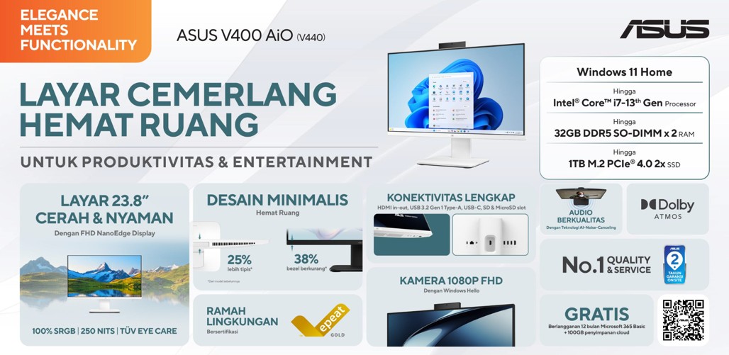 [REVIEW] ASUS AiO V440VA: Meja Lebih Rapi, Kerja Tetap Ngebut