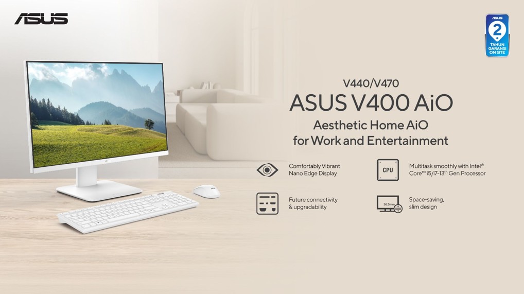 [REVIEW] ASUS AiO V440VA: Meja Lebih Rapi, Kerja Tetap Ngebut