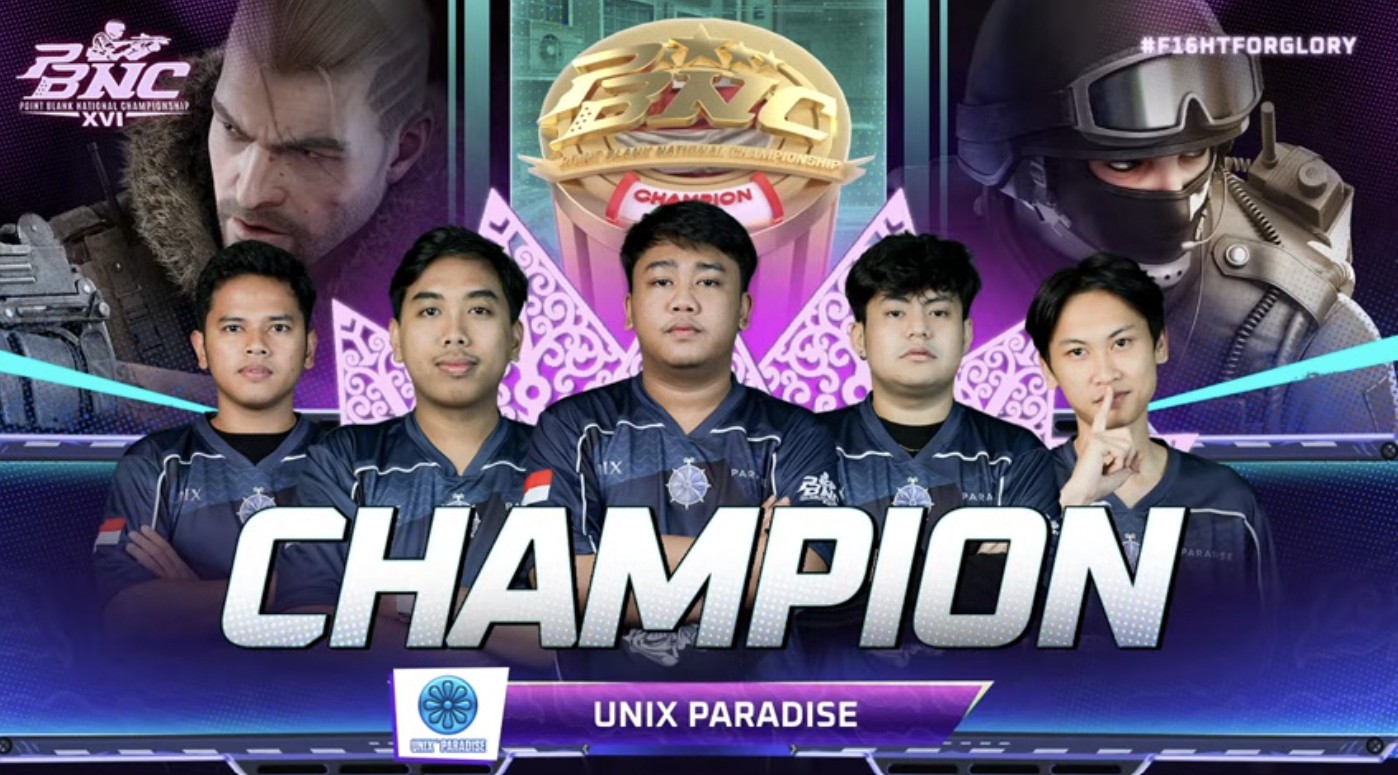 UNIX PARADISE Juara PBNC XVI, Dominasi Grand Final dengan Kemenangan 3-0!