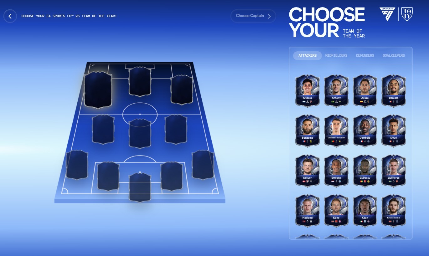 Voting Team of the Year (TOTY) Resmi Dibuka, EA SPORTS Ajak Fans Tentukan Pemain Terbaik Dunia