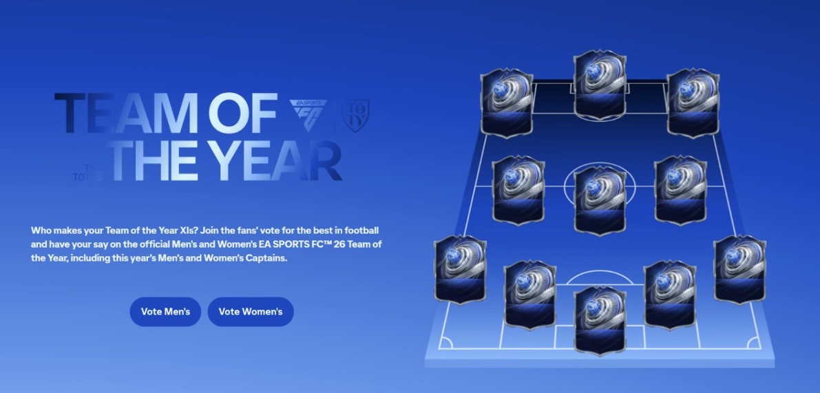 Voting Team of the Year (TOTY) Resmi Dibuka, EA SPORTS Ajak Fans Tentukan Pemain Terbaik Dunia