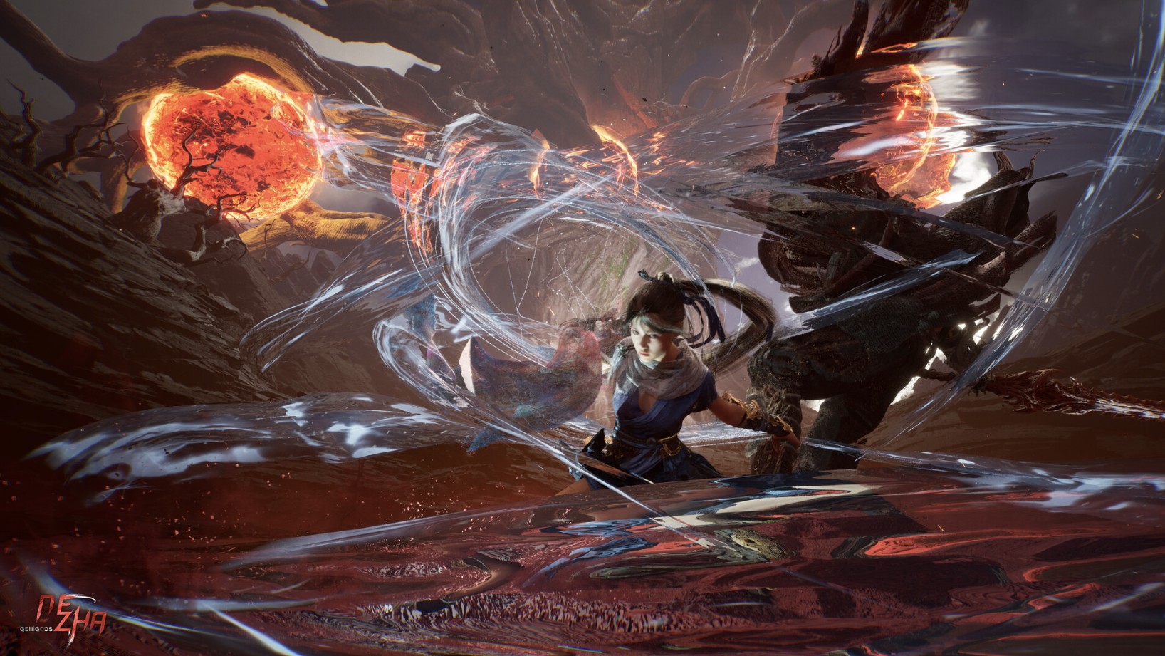 Genigods: Nezha Diumumkan, Action RPG Unreal Engine 5 dengan Combat “Be Water” dan Duel Dewa Raksasa