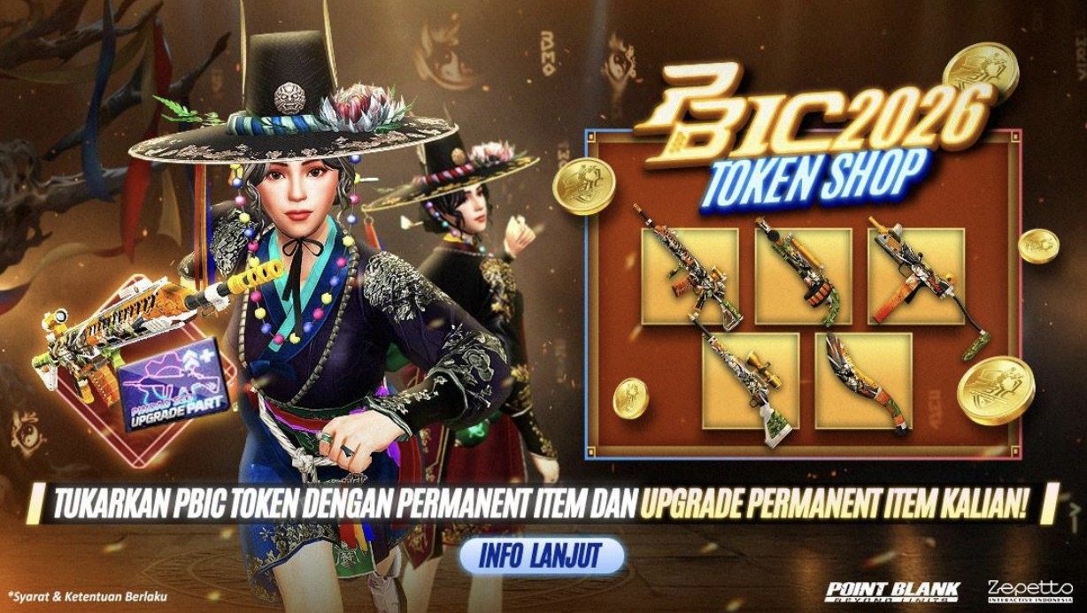 Jangan Sampai Kelewatan! PBIC 2026 Token Shop Bawa Segudang Item Langka di Point Blank