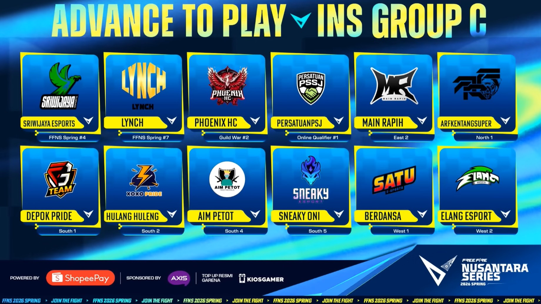 Panas! 36 Tim Siap Bertempur di Play-Ins FFNS 2026 Spring Demi Tiket Grand Final Palembang