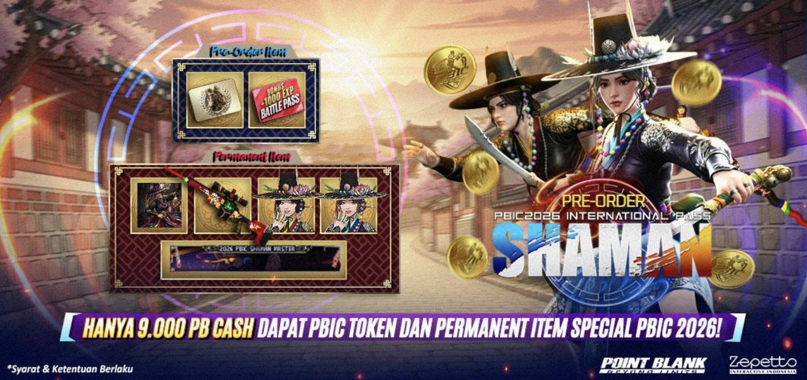 Pre-Order Battle Pass Shaman PBIC 2026 Dibuka, Transfer Akun Kini Bebas Ribet Tanpa KTP!