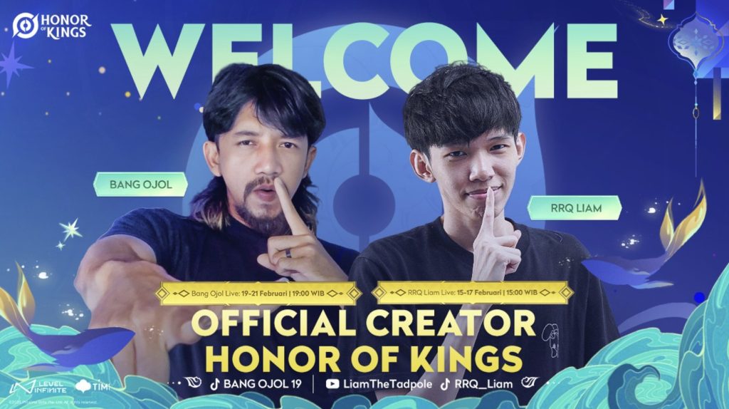 Resmi! Honor of Kings Gaet Liam dan Bang Ojol 19 sebagai Wajah Baru Creator 2026, Siapkan Hadiah Smartphone!