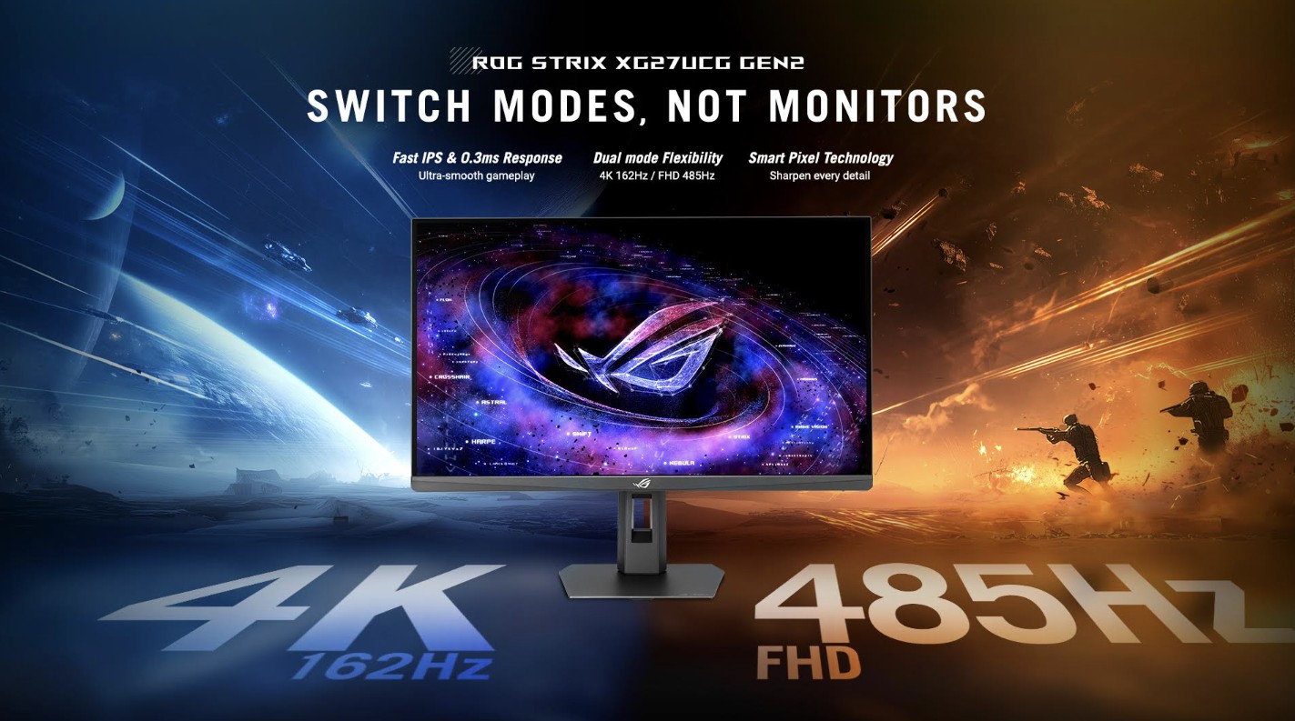 ASUS Hadirkan Lini Monitor ROG Strix dan TUF Gaming dengan Fitur Dual Mode