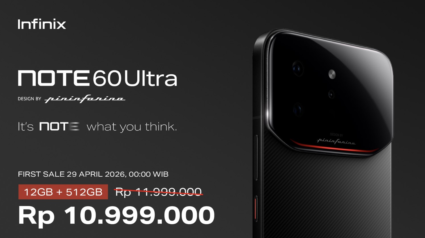 Gak Cuma Performa! Infinix Rilis NOTE 60 Ultra dan Edisi Spesial Pininfarina: Era Baru Smartphone Lifestyle
