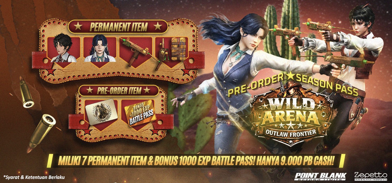 Nuansa Wild West di Point Blank: Berburu T77 Permanen dan Banjir Diskon April!