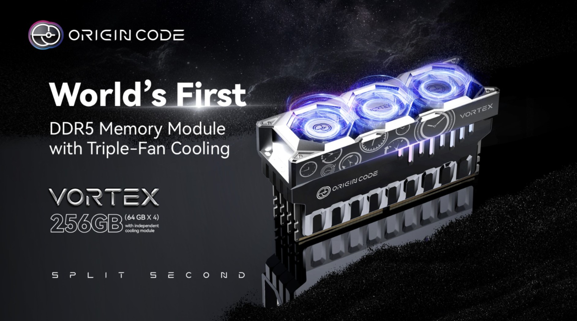 Origin Code Perkenalkan VORTEX DDR5, Memori Pertama Dunia dengan Sistem Triple-Fan