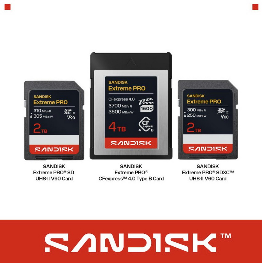 Sandisk Perkenalkan Memori Card Generasi Terbaru untuk Resolusi 12K