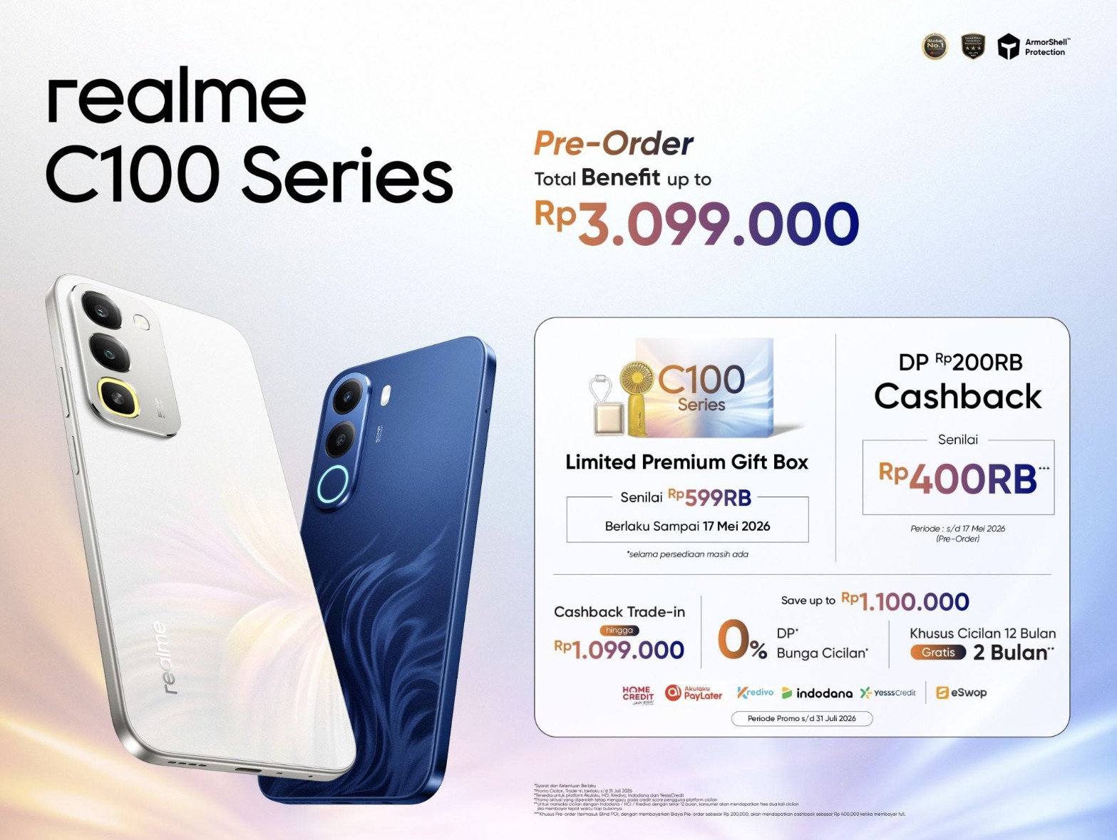 Estetik dan Tahan Banting: realme C100 Siap Temani Gaya Hidup Dinamis Anak Muda!