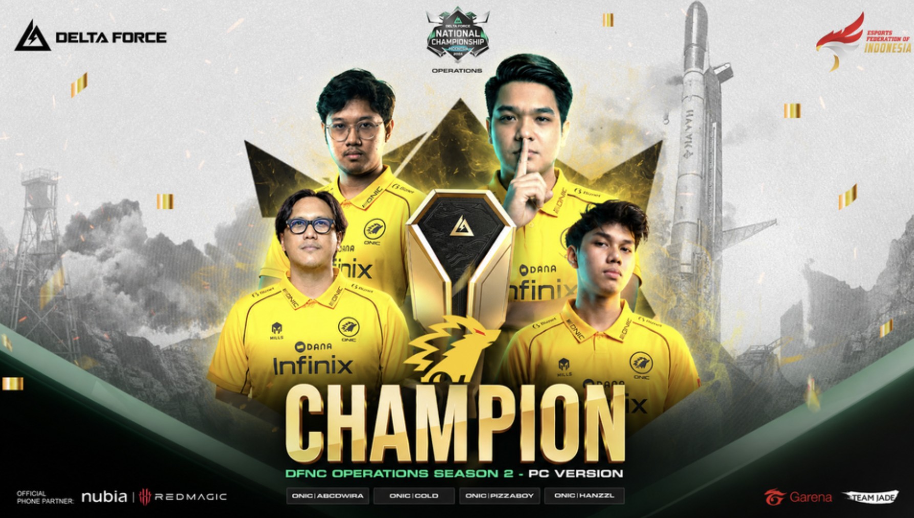 Dobrak Dua Lini, Alter Ego dan ONIC Kuasai Takhta Juara Delta Force National Championship Season 2