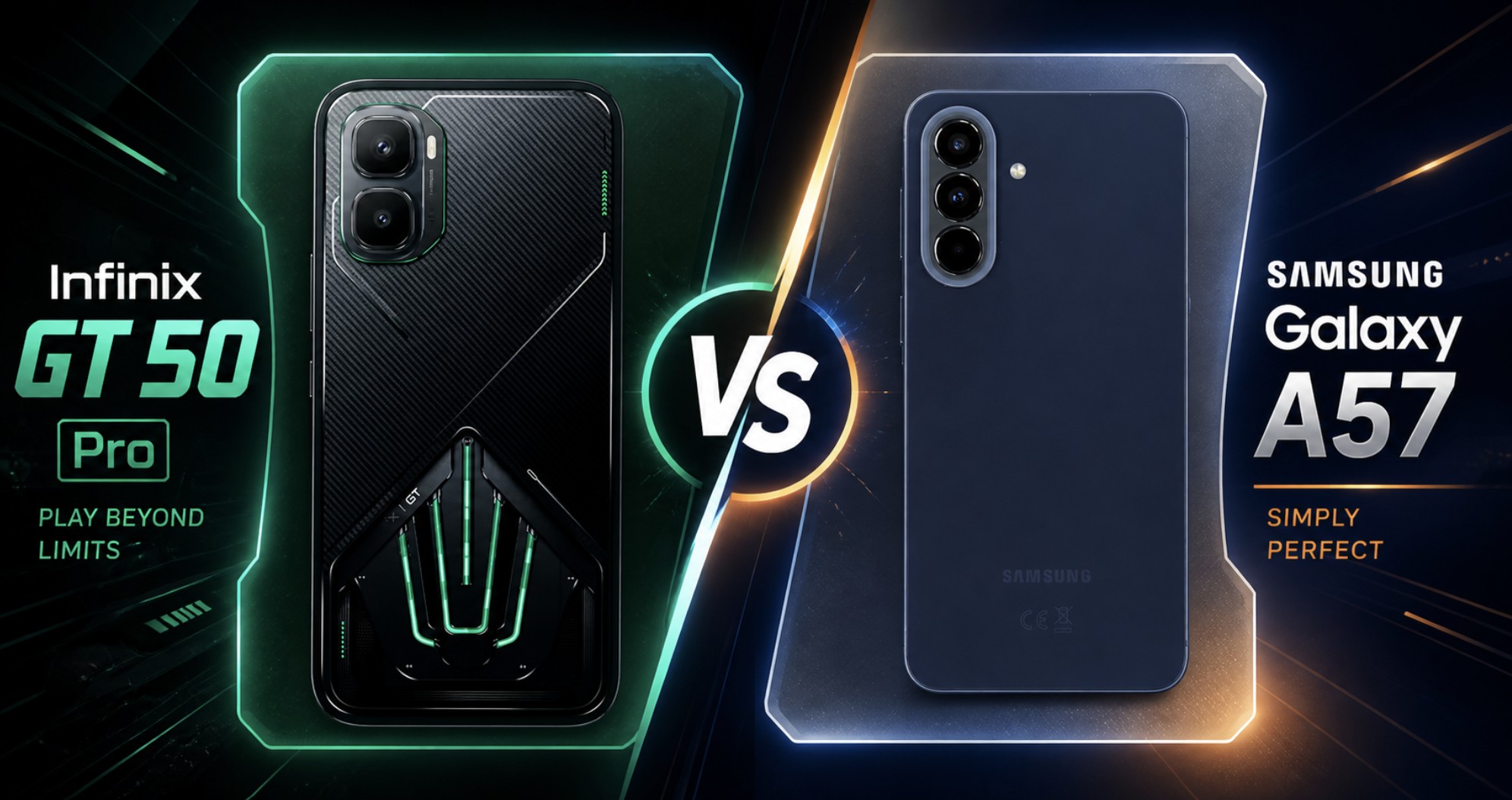 Infinix GT 50 Pro vs Samsung Galaxy A57: Mana yang Lebih Layak Dibeli?
