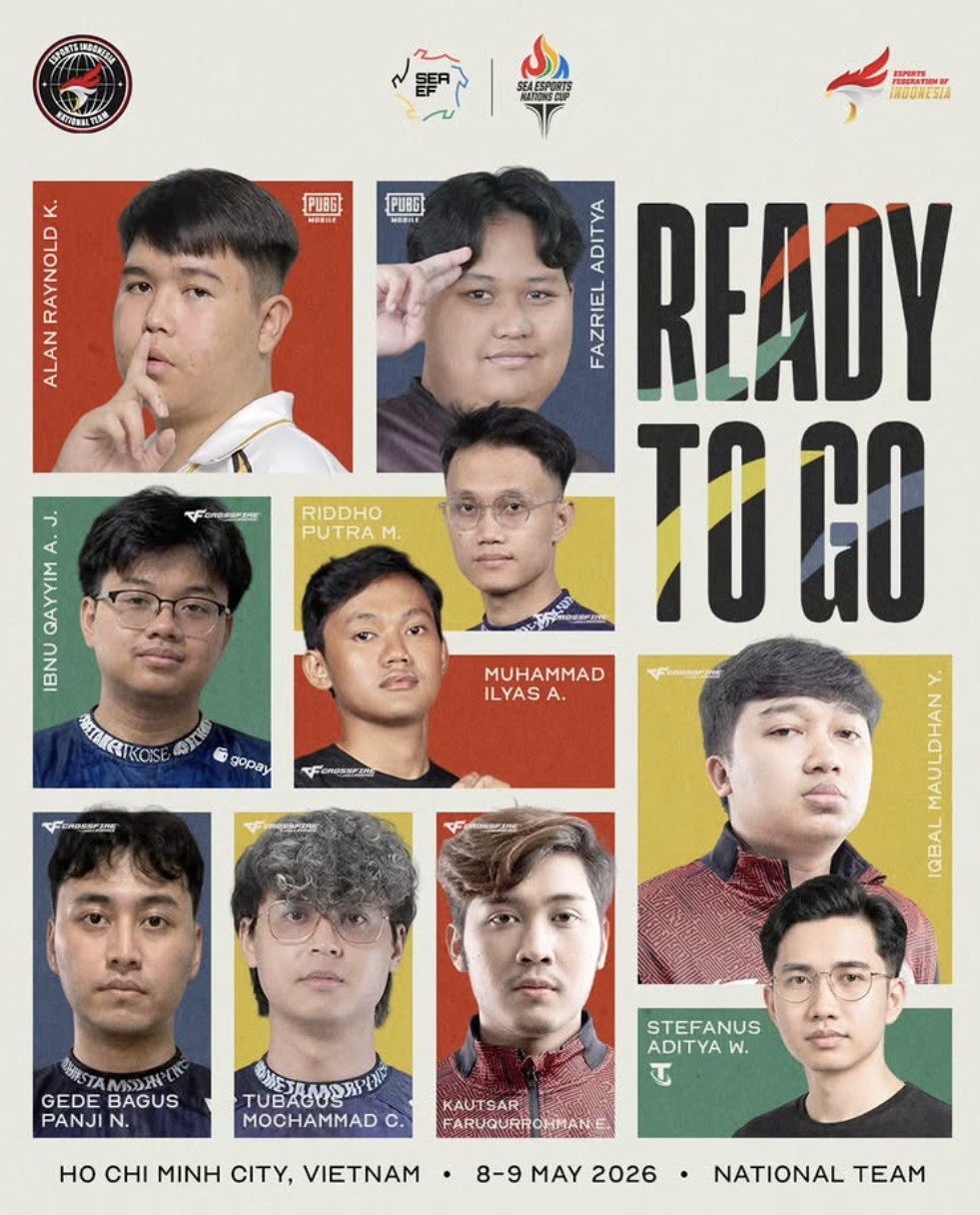 PB ESI Resmi Lepas Tim Nasional Esports ke SEA Esports Nations Cup 2026