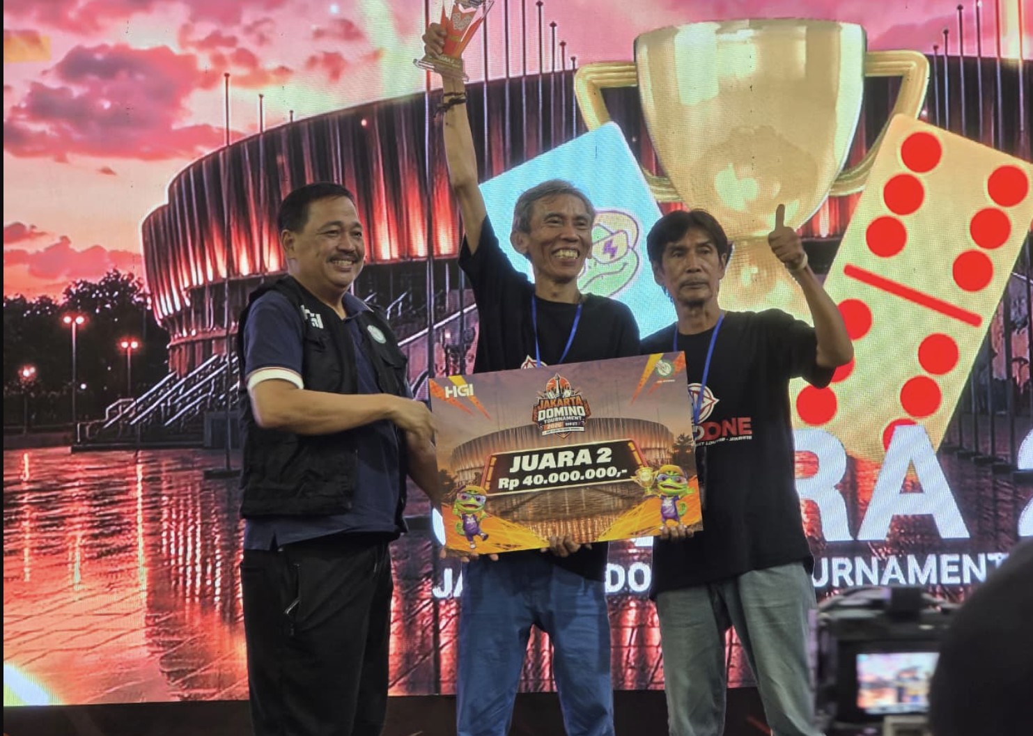 Kalahkan Lebih dari 1.000 Peserta, Ahmad Dartian & Andi Kaharuddin dari Tim RMC 82 Resmi Jadi Juara HGI Jakarta Domino Tournament 2026