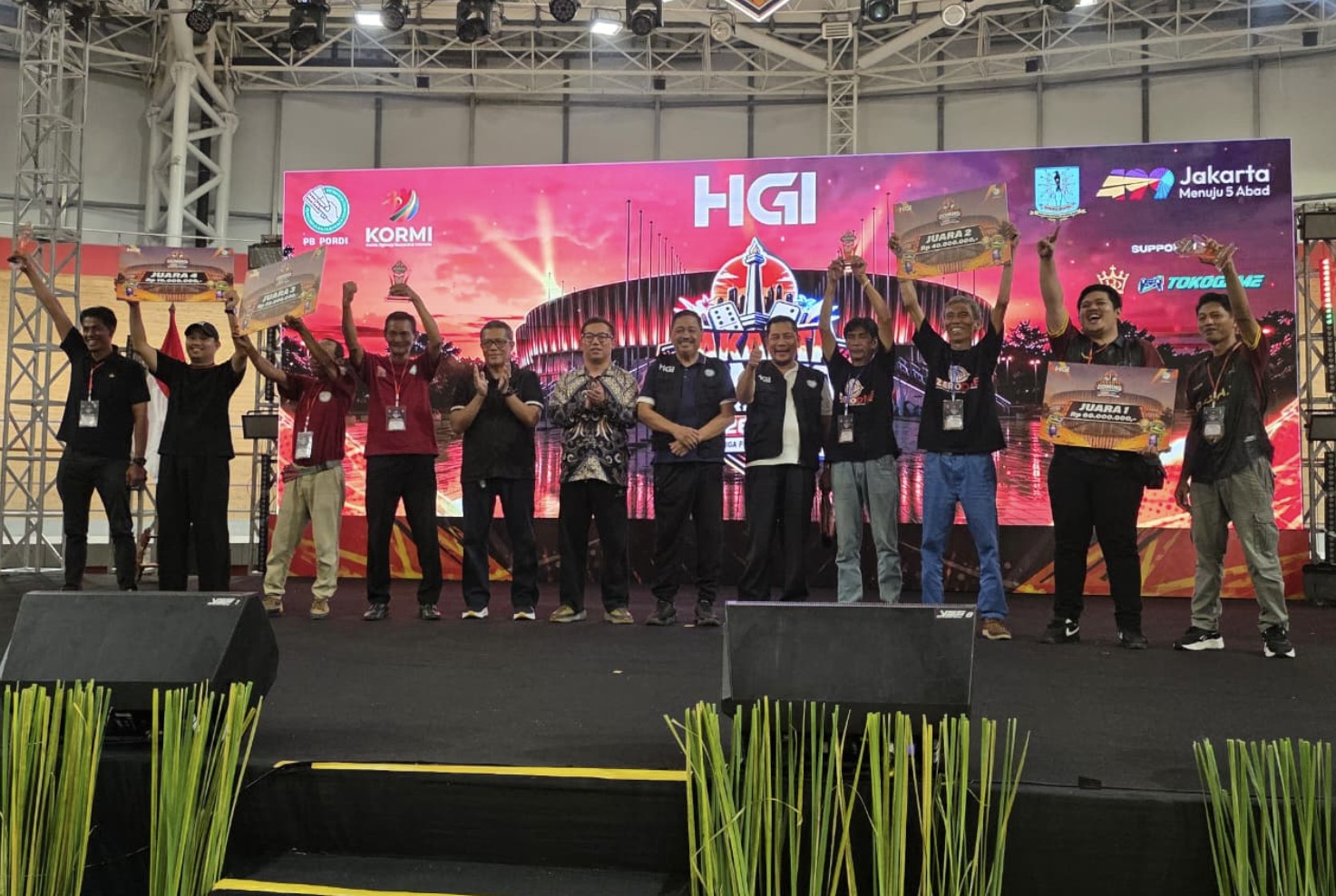 Kalahkan Lebih dari 1.000 Peserta, Ahmad Dartian & Andi Kaharuddin dari Tim RMC 82 Resmi Jadi Juara HGI Jakarta Domino Tournament 2026