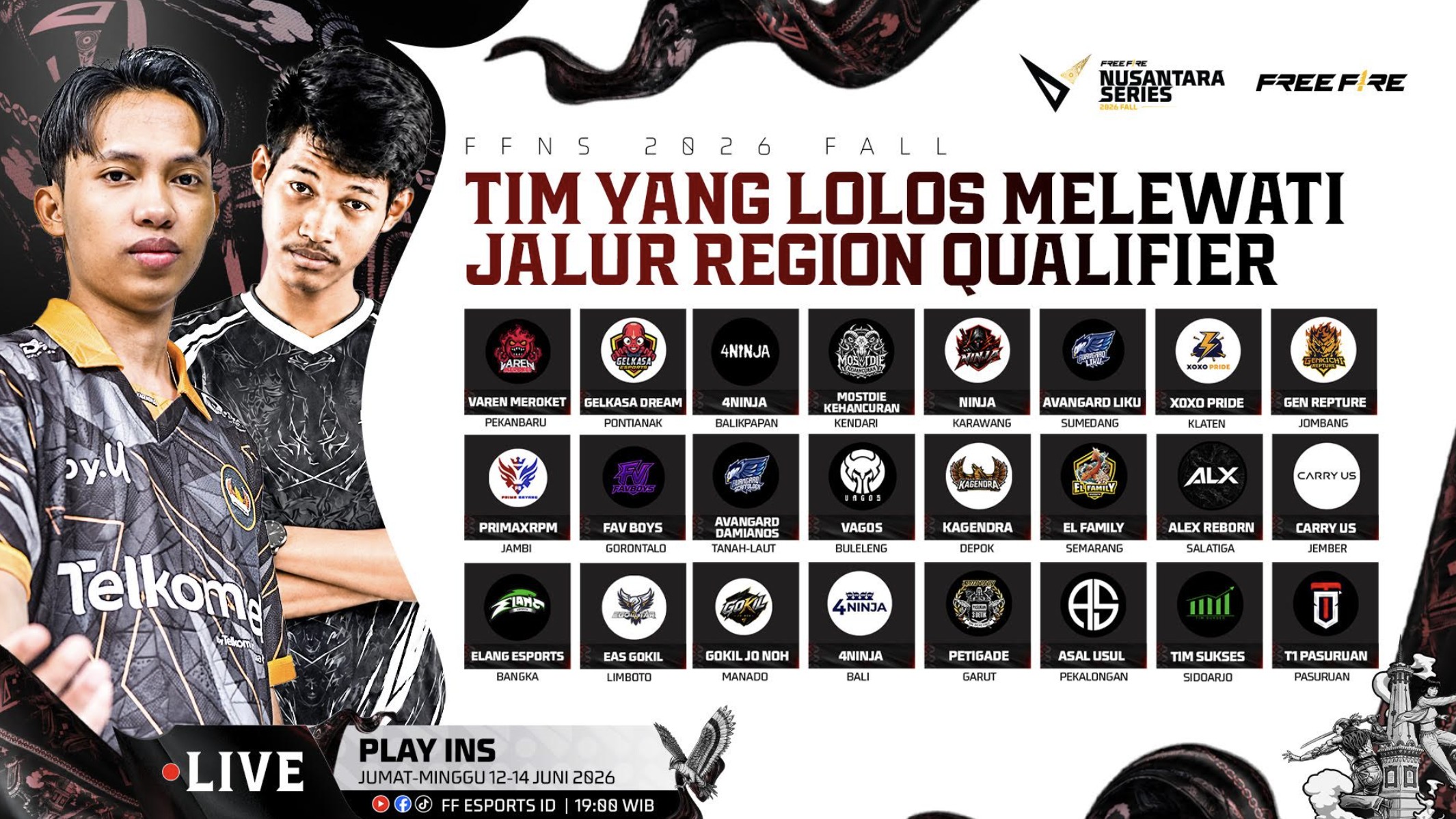 Menuju Panggung Yogyakarta! 36 Tim Siap Baku Hantam di Babak Play-Ins FFNS 2026 Fall Rebut 9 Tiket Final