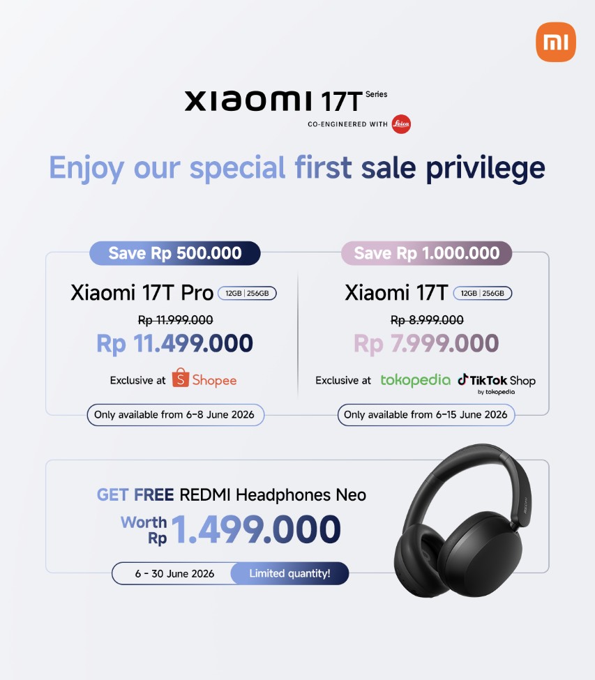 Xiaomi 17T Series Resmi Rilis Bawa Layar AMOLED 144Hz dan Leica 5x Telephoto, Harga Mulai Rp7 Jutaan!