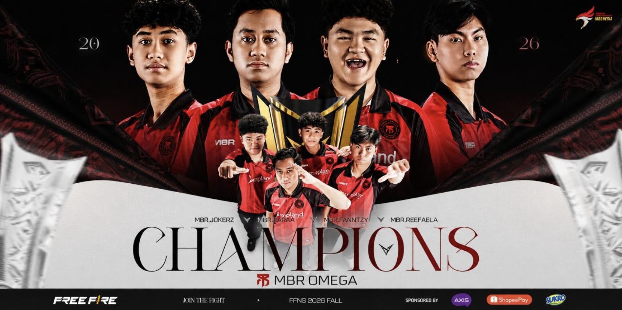 Pesta 9 Free Fire Yogyakarta: MBR Omega Juara FFNS 2026 Fall dengan Angka Serba Sembilan!