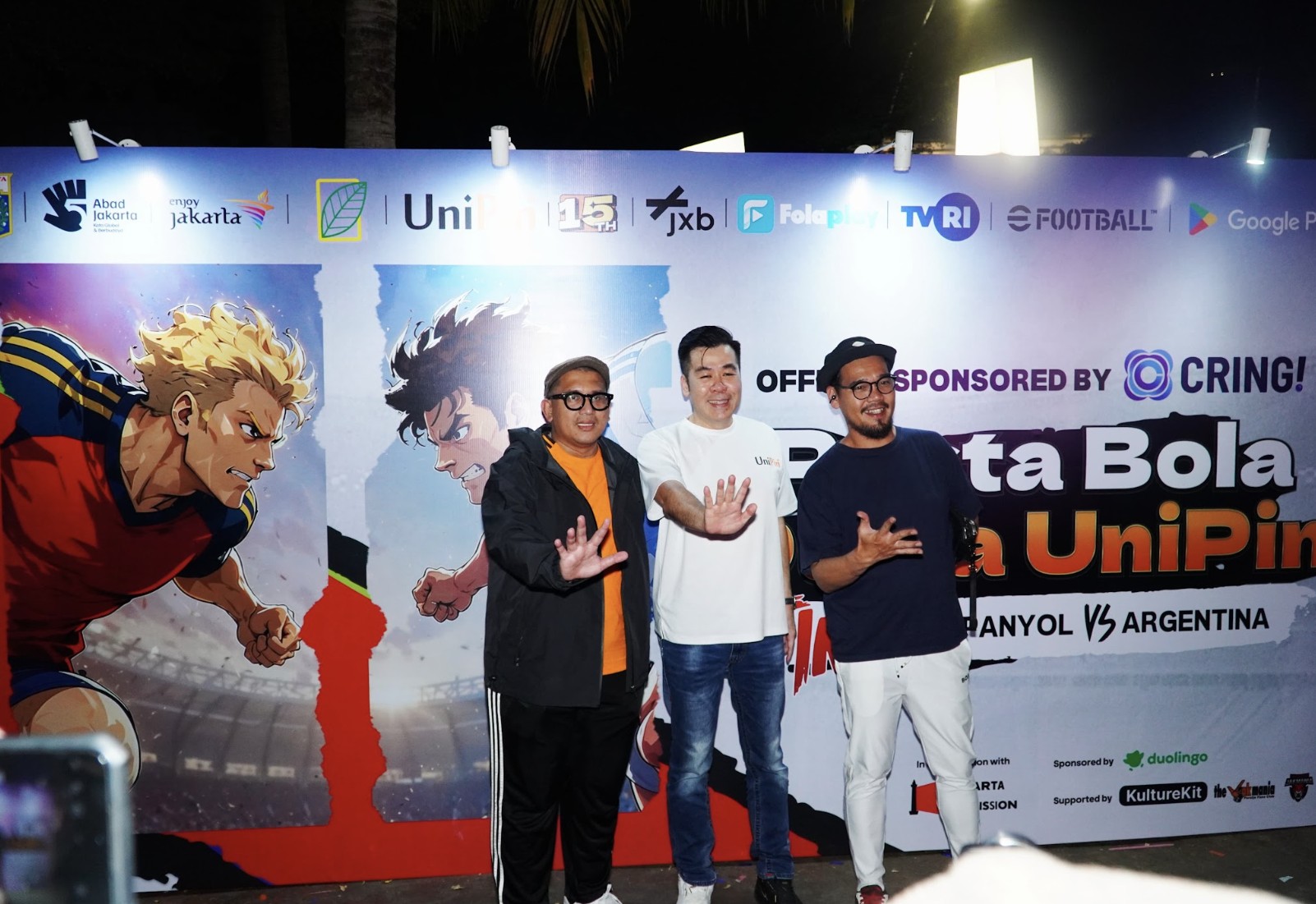 Ribuan Warga Padati Nobar UniPin Pesta Bola Dunia 2026 di Taman Barito
