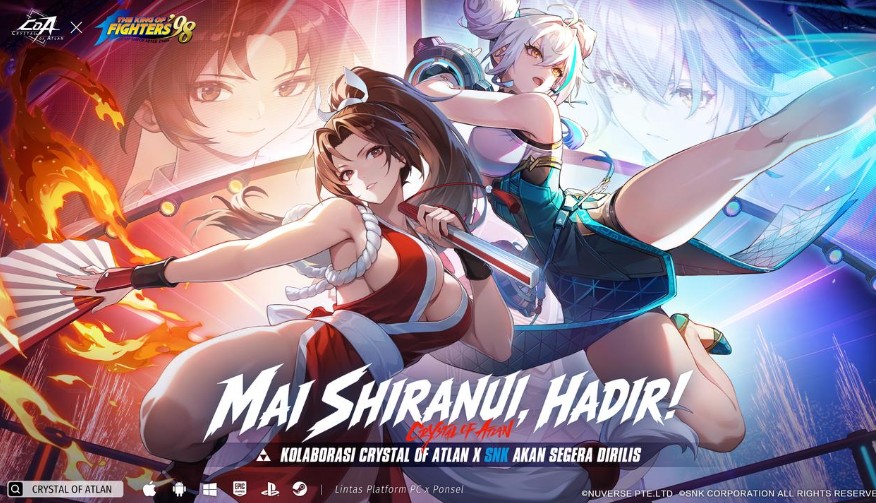 Kolaborasi Crystal of Atlan x The King of Fighters '98 Hadirkan Mai Shiranui dan Sugariff!